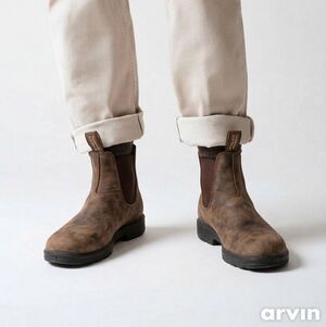 BLUNSTONE Both Men And Womens Size 4  Rustic Brown Leather Chelsea Boots